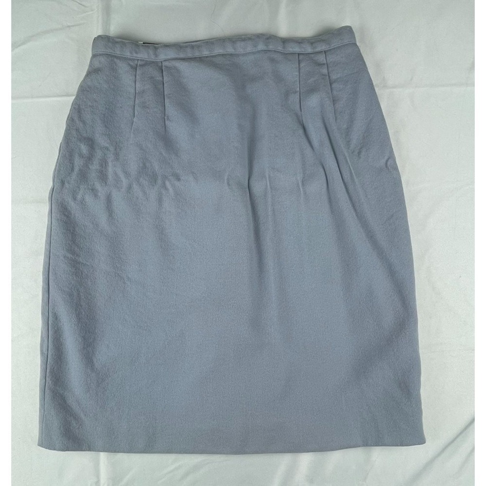 GIANNI SPORT WOOL SKIRT WOMENS 10 BLUE MADE IN USA VINATGE 90S - Picture 1 of 12